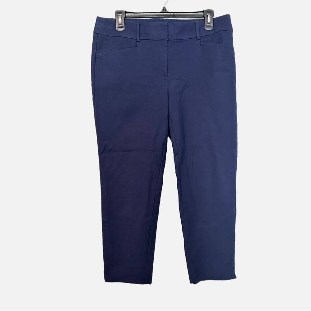 Loft The Riviera Marisa Cropped Ankle Navy Blue Pants Woman’s size 8